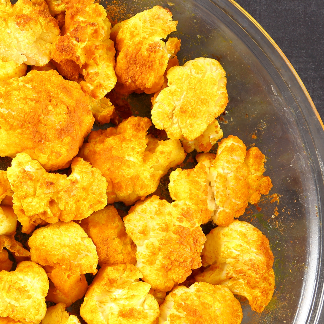 Turmeric and Lemon Roasted Cauliflower