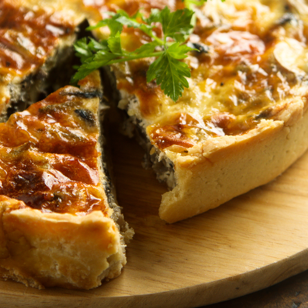 Spinach and Mushroom Quiche